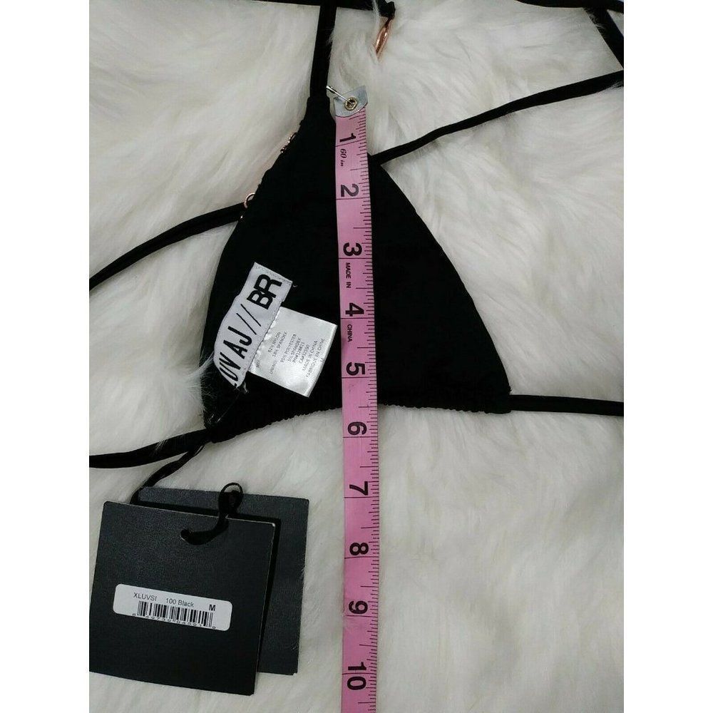 NWT LUV AJ BR Copper Chain Link Bikini Top M - Picture 7 of 7